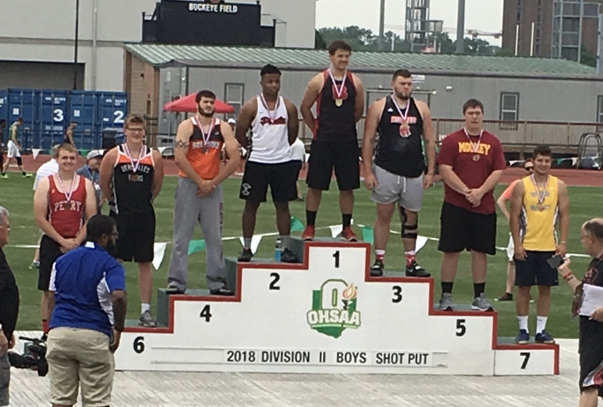 Congratulations to Zach Ekey!!! 3rd place in Shot Put. Division II