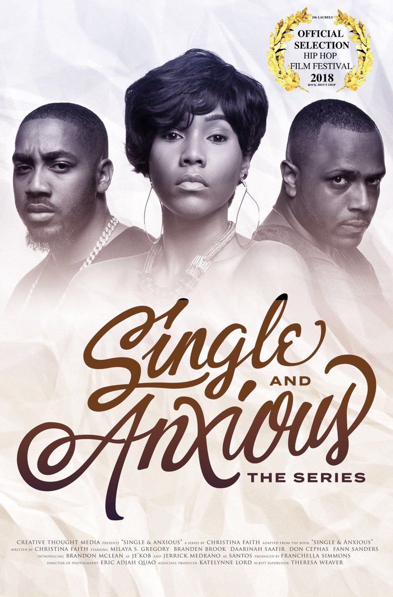 ChristinaFaith's tweet photo. We are pleased to announce that we were selected to screen at the Hip Hop Film Festival NYC @ hhff_nyc 🍾🥂 Hip Hop is where so many of our hearts are! #singleandanxious https://t.co/xa6D0HG5XE