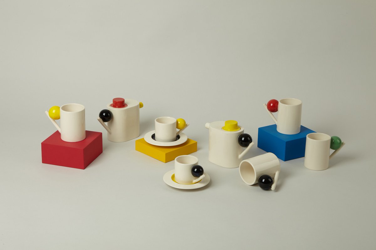 notjustashop's tweet photo. Celebrate #globaldayofparents by surprising your graphic loving parent with these Bauhaus inspired, geographical @hellodesignk ceramics. 
Each piece is limited edition and part of a small handcrafted batch, made here in London. https://t.co/Fwh5VJmZ2D