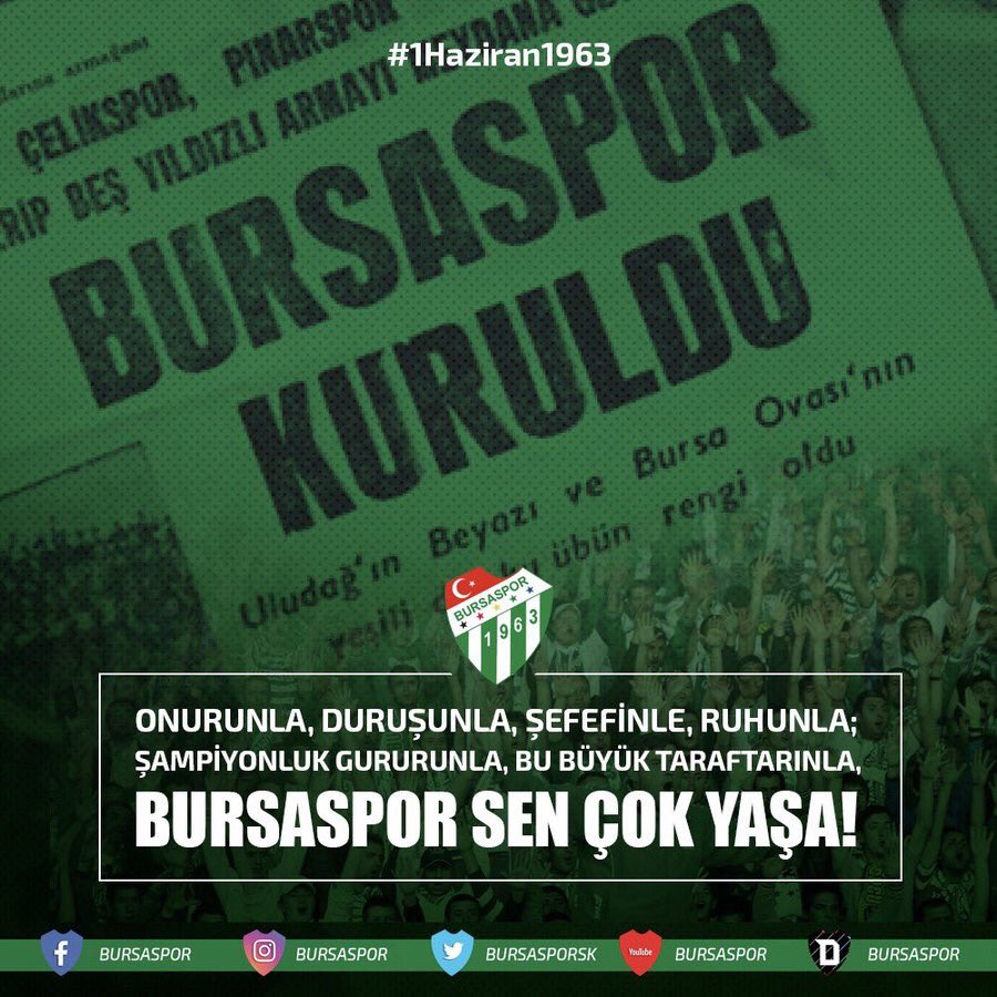 sinansayioglu's tweet photo. Ve Bursaspor Kuruldu... #1Haziran1963  🐊🐊🐊 https://t.co/rXnrlEnY5z