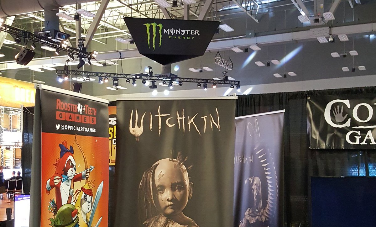 CovenGameStudio's tweet photo. Haha! Yes, a monster indeed. #dreamhack #witchkin #indieplayground #Austin https://t.co/pyWzeXqEOA