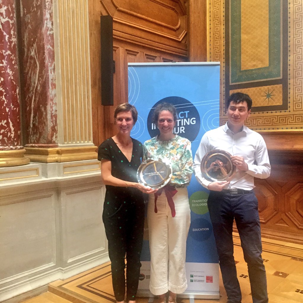 inco_group's tweet photo. Merci @beauxartsparis d'accueillir la remise de prix  #iitour2018 pour les #entrepreneurs ds la #culture >> 👏 @CharitunesMusic @cqmyov lauréats des prix #impact #startup &amp; #scaleup 
>> merci à nos grands partenaires @mabanque_bnpp &amp; #caissedesdépôts @BanqueDesTerr cc @Mouves_ES https://t.co/D7oyni2w7t