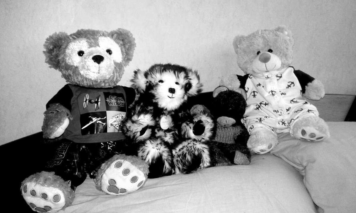 #7Days7photos I was nominated by <a href="/iamduffy/">Duffy</a> post Black/White for 7 days...

- No reason
- No humans

....Just furs!!!

Today I nominate no bear fur the challenge 

Day 2 me and my roommates Neirin,  Beertje and E.F.Teling