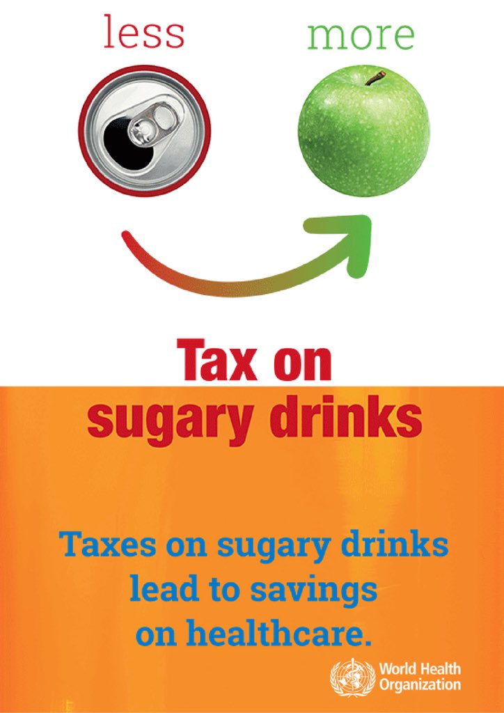 Taxes on sugary drinks lead to savings on healthcare.  We can #BeatNCDs, #Tax4Health!