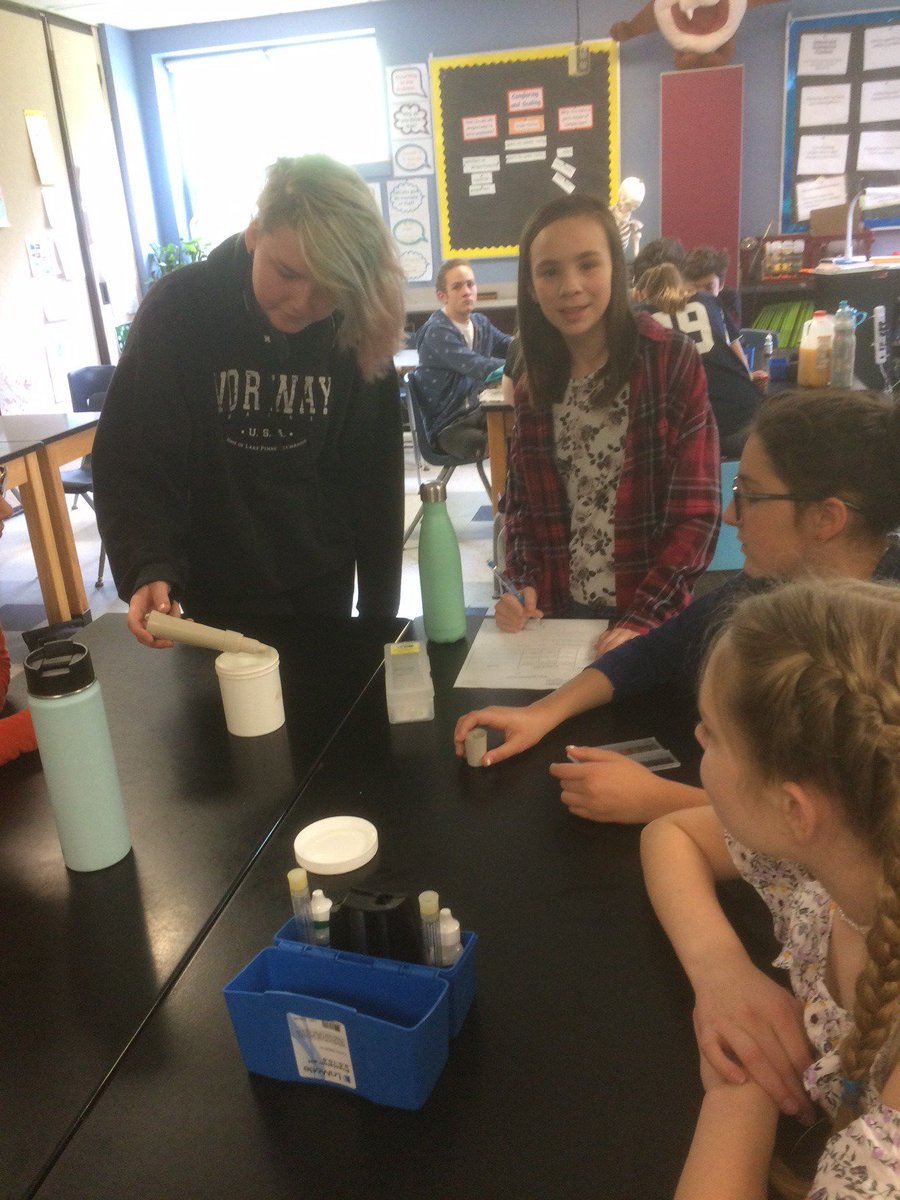 morgancuthbert's tweet photo. Thank you Cumberland Soil and Water and Jenna M-S. Ss testing water samples to explore turbidity, pH, and conductivity. They then formulated an answer on how water runoff impacts our Royal River. @YarmouthHMS @MAINETOY @Milken #ConnectC2C https://t.co/FrFaj3H8km