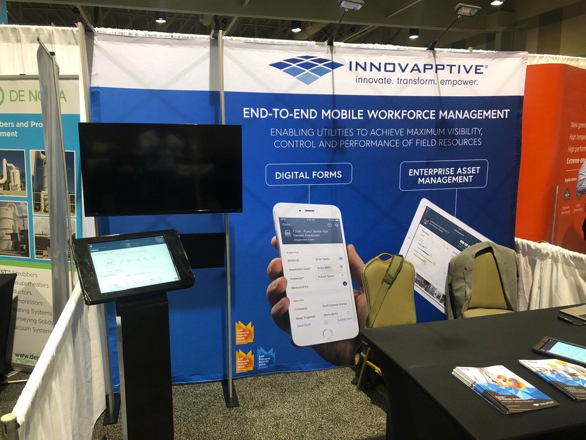 Innovapptive's tweet photo. One of the challenges facing Maintenance & Operations Leaders is deciding the most profitable way to cut unplanned downtime. Meet with Innovapptive at Booth #H10 to see our mobility Solutions. #Downstream2018 Galveston TX #Downstream #Petrochemicals #Refining #LNG #Chemicals https://t.co/E4vodFFNqD