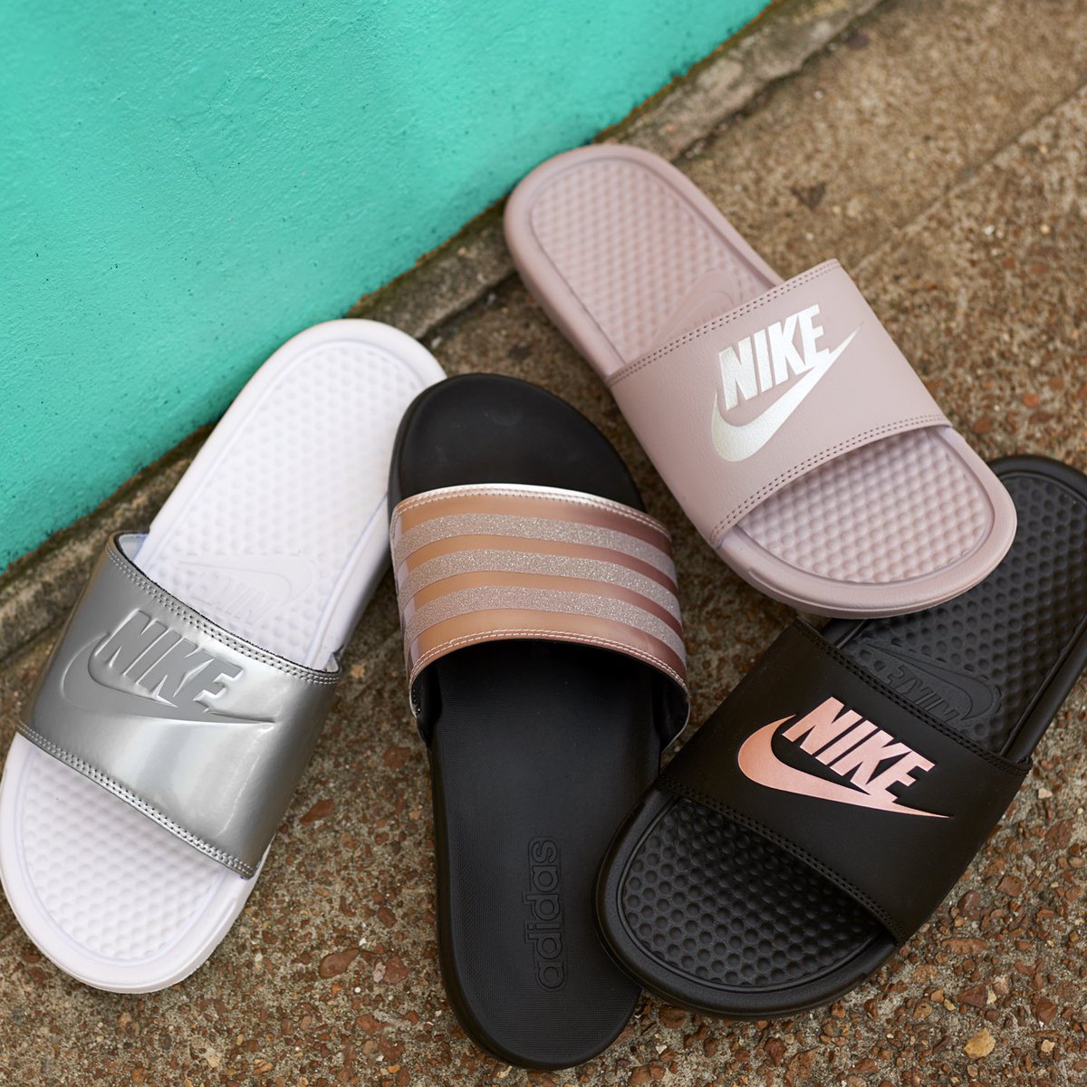 famous footwear slides