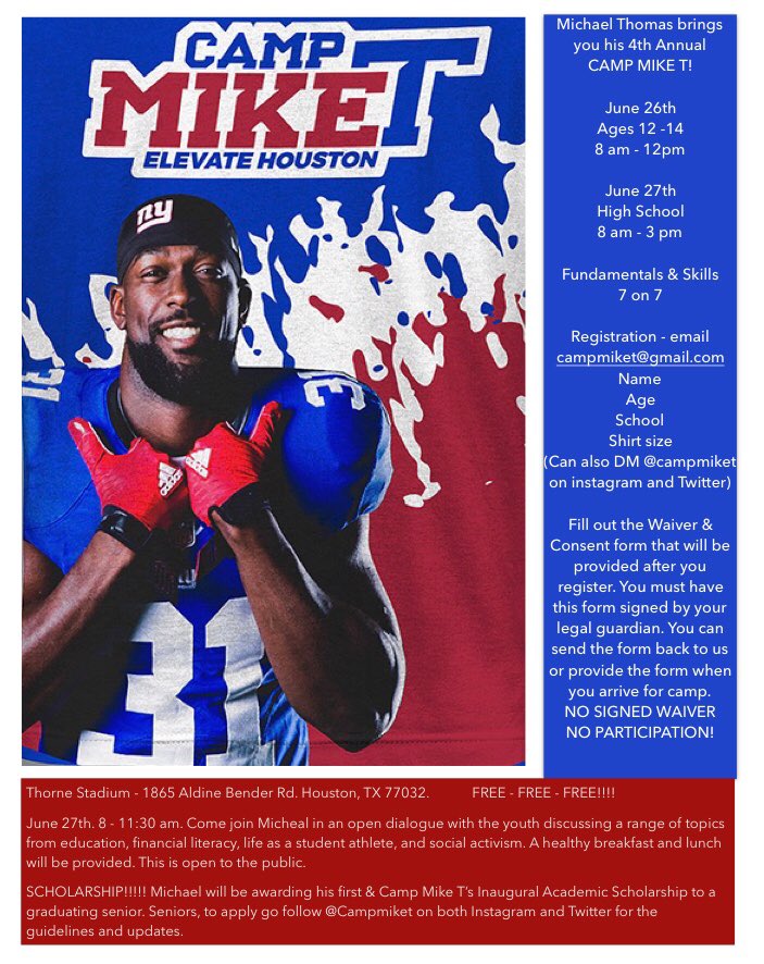 campmiket's tweet photo. 4th Annual Camp Mike T!!!
🔥🔥🔥💸🎓💦⛽️ #houston #aldineisd https://t.co/1sDzcBMSQd