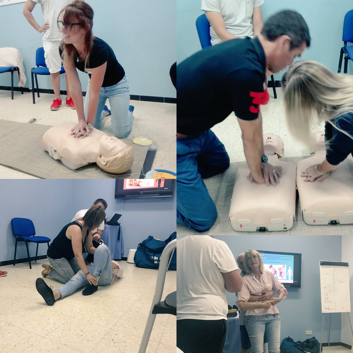 ZoeMWCCB's tweet photo. #CalaBlanca TM’s learning everything we need to know about CPR.  #LifeAtDiamond #DiamondCareers @DanielRguezRM @LuzGarc89231962 @CharlotteCatCCB https://t.co/7oPWBMFWgk