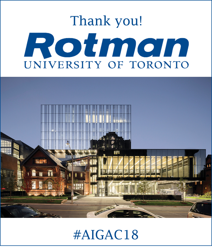 OfficialAIGAC's tweet photo. This summer’s #AIGAC conference will be a wonderful tour to some of the world’s best business schools. Here’s a preview of some the programs we’ll visit. Our first stop will be at @RotmanSchool - thank you for opening your doors!  #AIGAC18 https://t.co/Xg4asOh79d