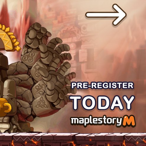 PlayMapleM's tweet photo. You know you're close to global release when pre-registration is available!

Maplers, now's the time to earn rewards by simply pre-registering for MapleStory M.  Visit our pre-registration website to sign up today! 

Sign up here ➡️ https://t.co/vKl27QfZOz https://t.co/jBsu6d2rRs
