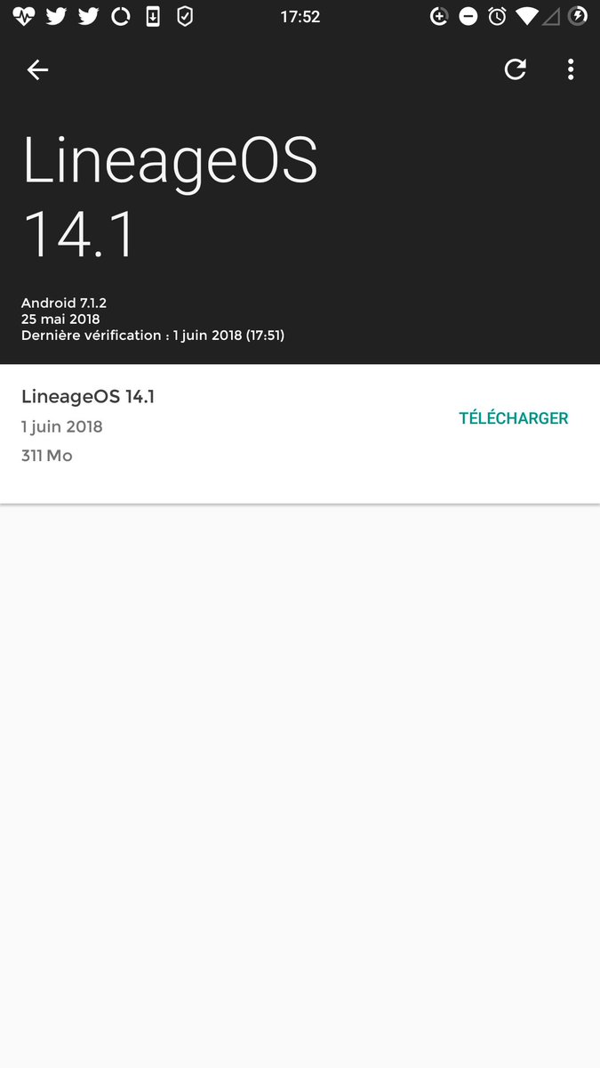 OunafFanou's tweet image. @LineageosRom 🙃
#LineageOS 
#Nougat 
#RomManager 
#RootCheck 
#TWRP 
#GalaxyS4