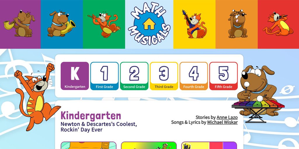 Have you checked out our brand new #MathMusicals website yet?! Watch all your favorite Kindergarten through Grade 5 musicals in one place, including storybooks and engaging classroom activities. Take a look: mathmusicals.com #BigIdeasMath