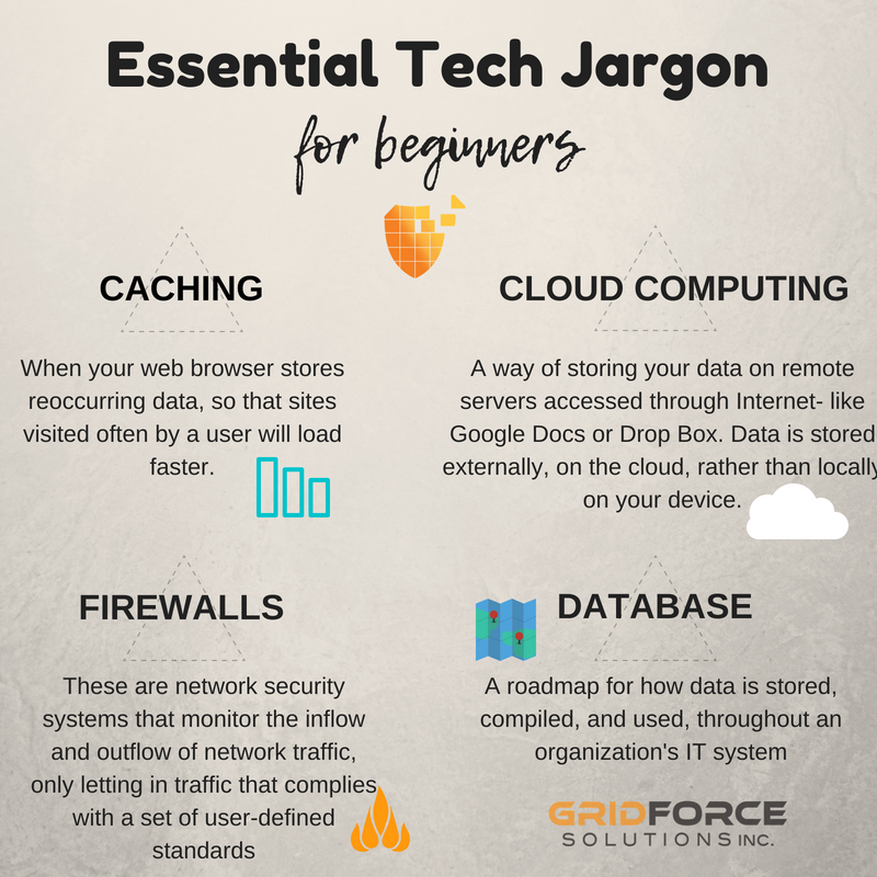GridForceInc's tweet image. You hear them all the time, but you have no clue what they mean! Stop muddling through the jargon, and take a look at our guide to tech talk #infotechnology #simpletechnology #yeg #edmontonbusiness #lloyd #gridforcesolutions