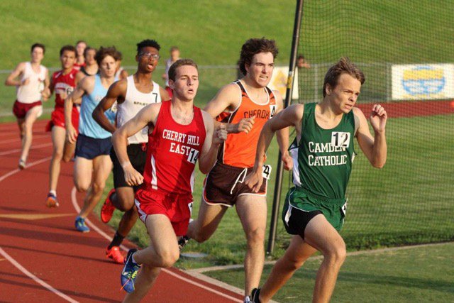 camdencatholic's tweet photo. CCHS Track at Cherokee Night of Racing:
Matt Coffey 1:58.65-2nd place 800M
Sayndia Sando, Danielle Rooney, Kadijah Nurudeen, Sierra DiCupe’ 800M Sprint Medley Relay set new SCHOOL RECORD 1:51.61 (5th fastest time in SJ, 4th place at Cherokee)! #cchstrack #irishpride #runirishrun https://t.co/DKPGYAmIh3