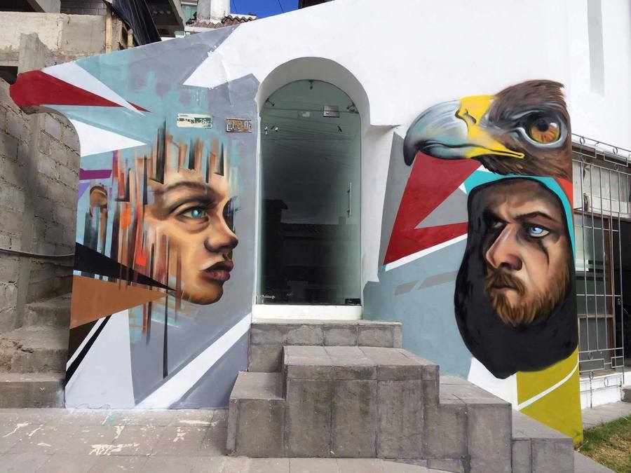 globalstreetart's tweet photo. Interesting influences in this piece by #Andison (https://t.co/uwJa6W4oAn) in #Ecuador.
--
#globalstreetart #outdoorart #wallart #mural https://t.co/AHRnAjjmFz