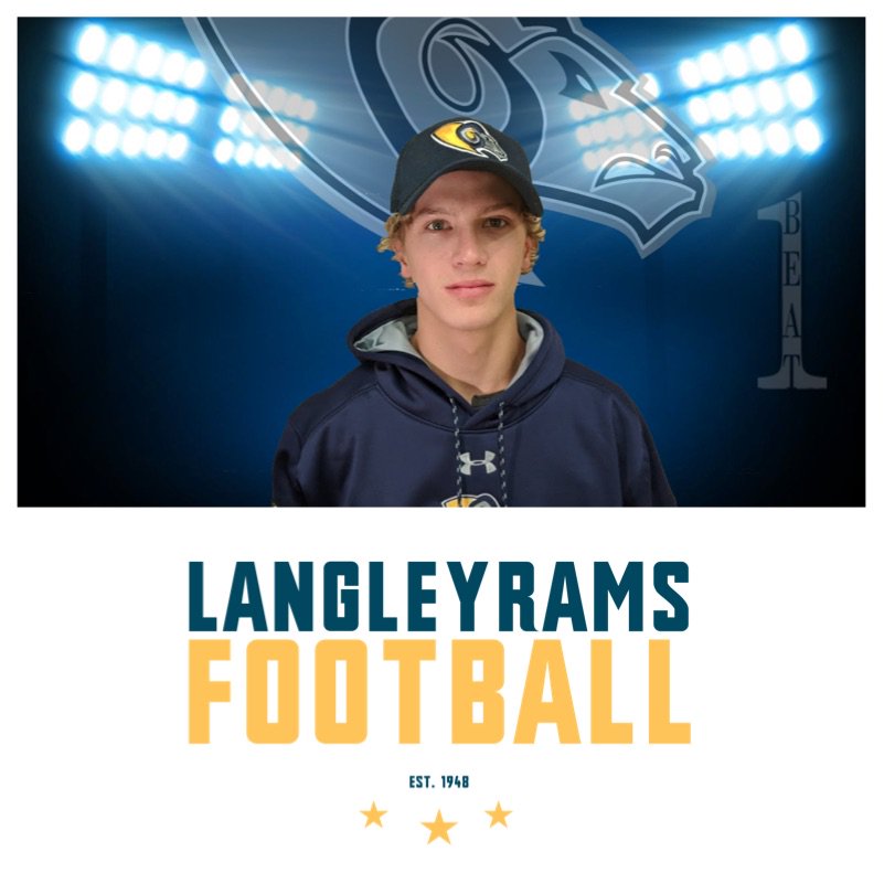 #CJFLSigning We are proud to welcome  #REC #JamesSpencer to the #LangleyRams from #IrricanaAlberta #Football #1Beat