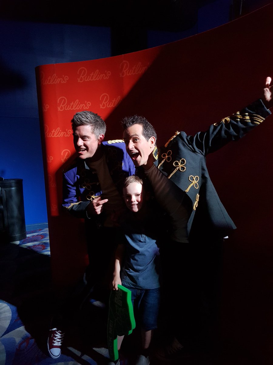 bex_young1's tweet photo. So @dickndom asked my little man if he enjoyed their show at @Butlins.....only he would say "kind of" 😂 Well I loved it!!! #nevertoooldfordickanddom #barneysballs https://t.co/2ZHjN1uppU
