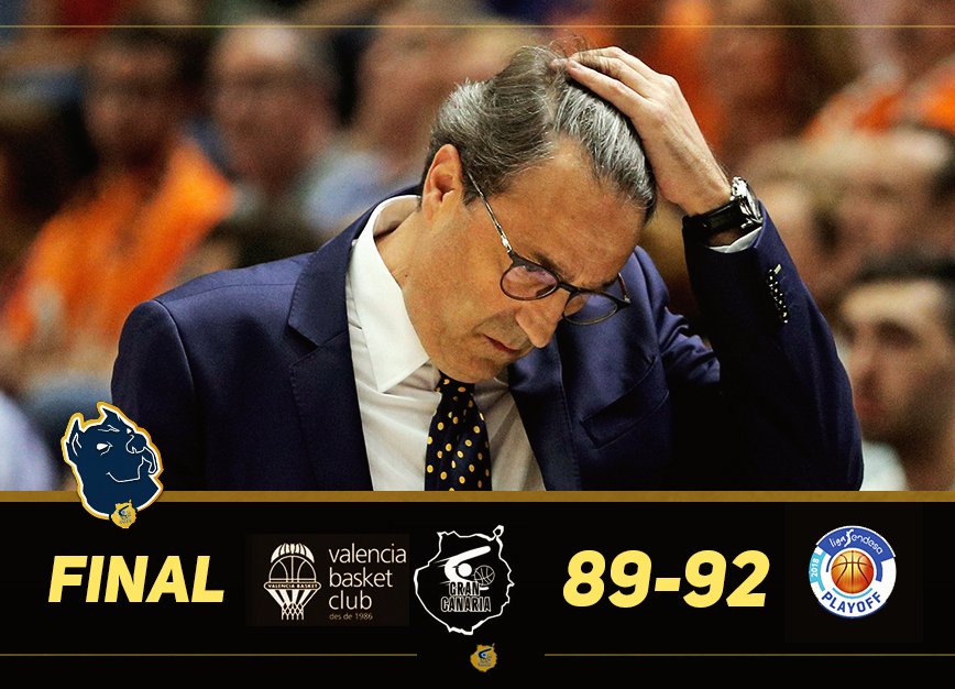 ⏱ FINAL: Valencia Basket 89-92 Herbalife Gran Canaria.

¡A SEMIFINALES DE @LIGAENDESA POR SEGUNDA VEZ EN NUESTRA HISTORIA! ¡Y A LA @EUROLEAGUE! ¡Y REMONTANDO! ¡Y... DIOS SANTO, LO QUE HEMOS HECHO!

#VamosGranca 💛
