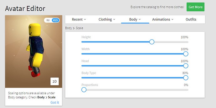 Roblox Developer Relations On Twitter Devs Now Have The Option To Let Their Players Personalize Avatars Further With 2 New Slider Bars Body Type Proportions Devs Can Decide Between Classic Roblox Or More - roblox developers page 100