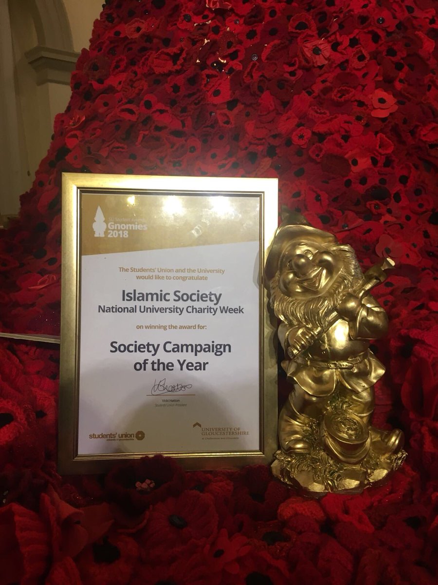 Was an absolute pleasure to attend the #Gnomies18 last night. Massive thanks to  for recognising our work and we’re overwhelmed to be awarded society campaign of the year!!! Also a massive congrats to <a href="/toneradio/">Tone Radio</a> for winning society of the year