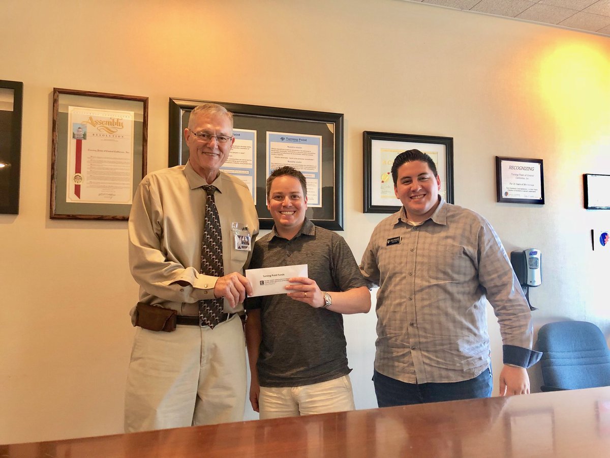 TPOCC_1970's tweet photo. A big thank you to Tulare County Association of Realtors for their donation to Turning Point of Central California! We are honored to be a part of this community, and your thoughtfulness is greatly appreciated!  #community #transformation #serve #visalia #helping #thankyou #tcaor https://t.co/Iq5XWuEpb9