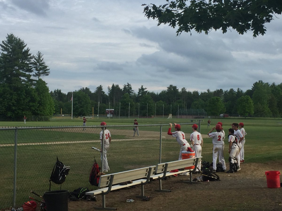 Scarborough JV baseball closes out the season with a 4 run rally against Noble in the 9th inning for an 8-4 win #redstorm