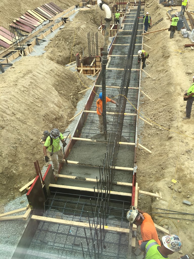 Big day today <a href="/EastMSBraintree/">East Middle School</a> first pour of concrete!