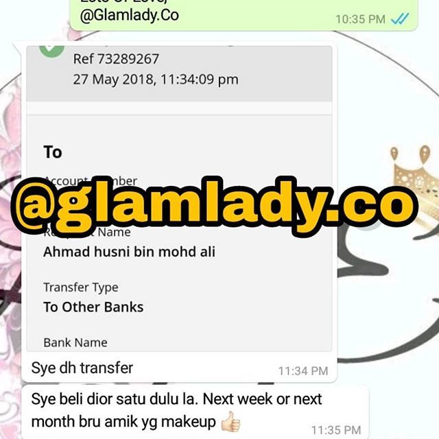 instasewa's tweet photo. Alhamdulillah. Thankyou shopping di Glamlady. Abang ni pun tauu dia beli untuk his wife katanya . Confirm wife dia senyum sampai telingaaa sebab barang you beli dekat kedai i cantik gituuu . Nanti repeat oder lagi yea boss. Muahh!

Lots Of Love,
@syareen… https://t.co/S2UsnRKyxY https://t.co/wwEg2ohNEr