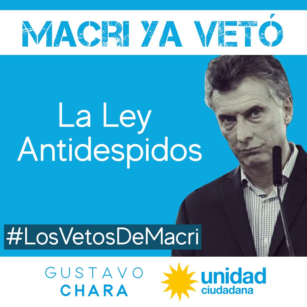 MovAzurduy's tweet photo. Despues de #LasLocurasDeCristina llegan #LosVetosDeMacri 
Que no nos vete la Democracia!!!! https://t.co/dkQipQpxGg