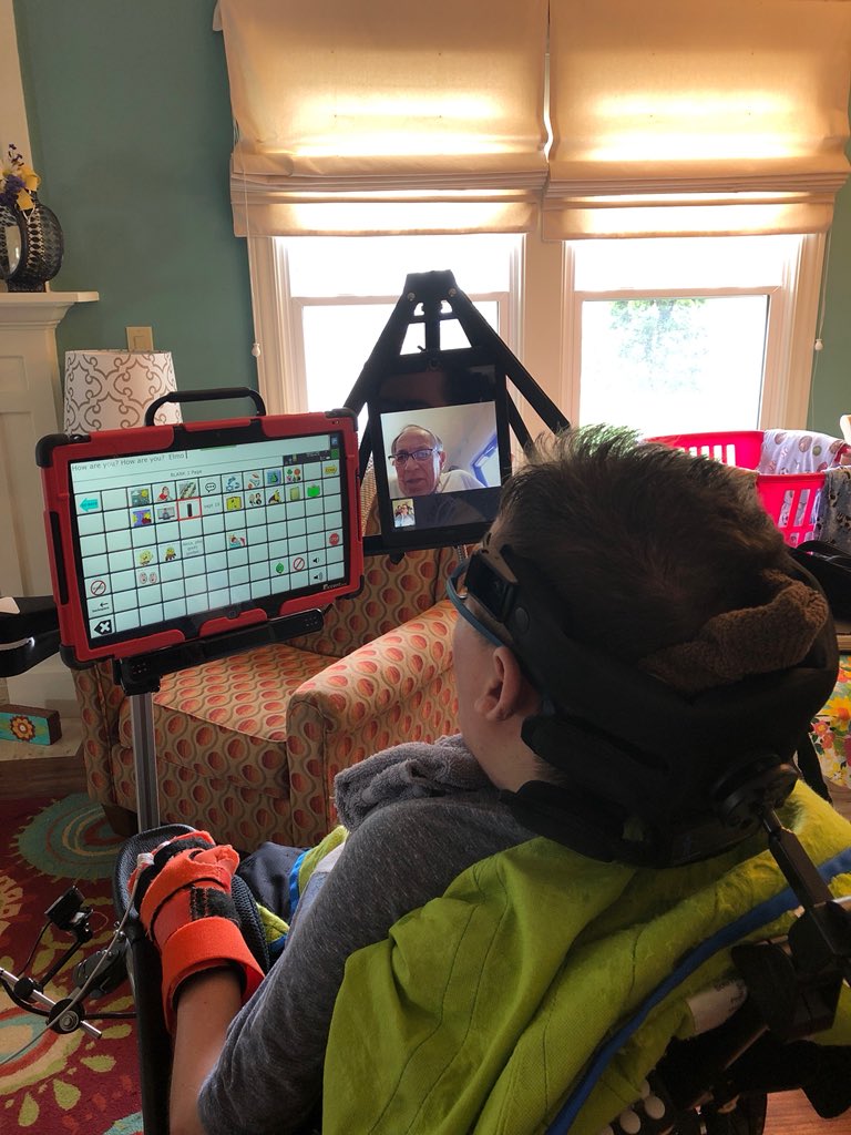 AutumnWoodsHC's tweet photo. Today Roger was able to visit with his grandson Colby π#CreatingMomentsOfJoy #Legacy #ThePowerOfTechnology #FaceTime https://t.co/ifWTQAMV6u