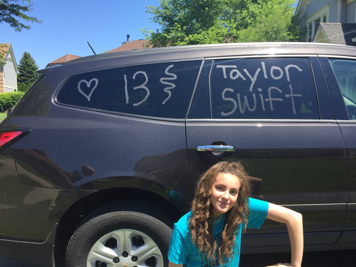 rachelemmat13's tweet photo. the cars all decked out for tonight and tmrw! see you soon @taylorswift13 @taylornation13 #reputationchicago
ps ill be in sec 105 row 16 seats 9-12 tonight and sec L row 3 seats 16-17 on saturday!! https://t.co/SFSwB23KEe