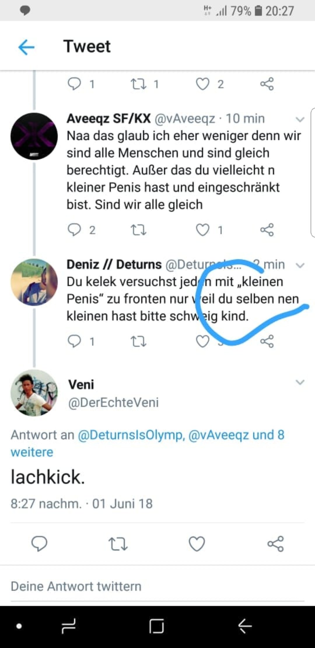 Du hast einen kleinen penis