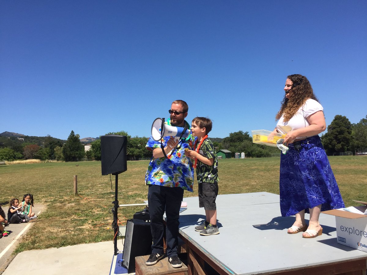 Elijah, our principal of the day, announcing a Read Across America Rally raffle winner! #lynwoodtigers