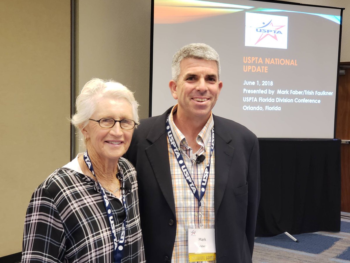 rspafl's tweet photo. Trish Faulkner/Mark Faber with the USPTA National Update #fldivconv18 #getyour6 https://t.co/NagrsqcwX0