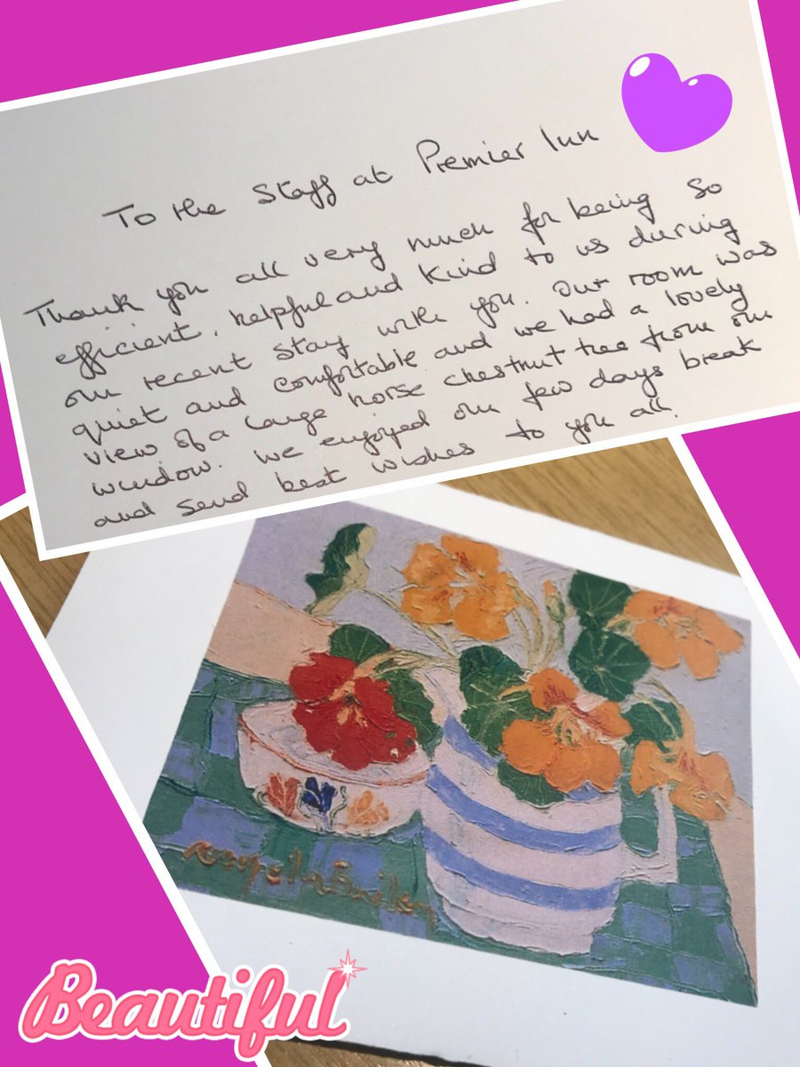 When the hard work pays off with a beautiful handmade thank you card it’s all worthwhile #happyteam Well done #hampsteadhammers for creating a wonderful experience for our guests! #mostloved <a href="/brunner79/">Alexandra Brunner</a> <a href="/LauraEvans81/">Laura EvansWrobleski</a> <a href="/SDEBDD/">simon ewins</a> #worthit <a href="/clairejd108/">Claire Dillon</a> <a href="/DancerCarly91/">Carly Shaw</a>