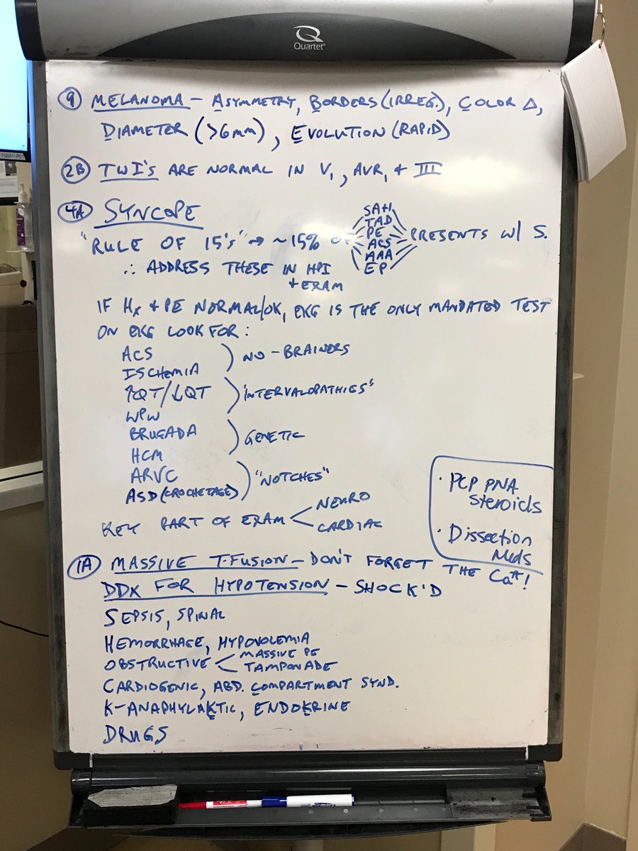 amalmattu's tweet photo. Friday shift #WhiteBoardTeaching @UMEmergencyMed #FOAMed https://t.co/bC96d9zJdq