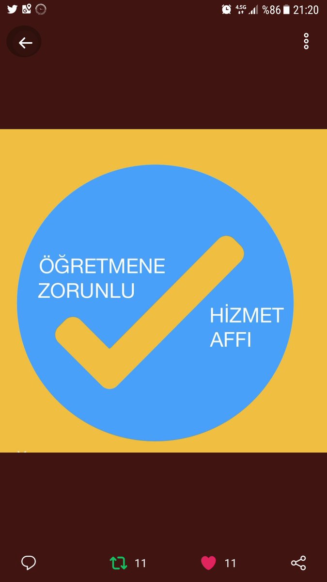 #MebZorunluHizmetiAffet
Öğretmenler zorunlu hizmet affı bekliyor. Hemen şimdi şuanda...
@hmzaydg <a href="/tcbestepe/">T.C. Cumhurbaşkanlığı</a> <a href="/TC_Basbakan/">TC Başbakanlık</a> <a href="/_aliyalcin_/">Ali YALÇIN</a> <a href="/Yusuf__Tekin/">Yusuf Tekin</a> <a href="/RT_Erdogan/">rt_erdogan</a>
<a href="/tcmeb/">Millî Eğitim Bakanlığı</a> @yilmaz_ismet58