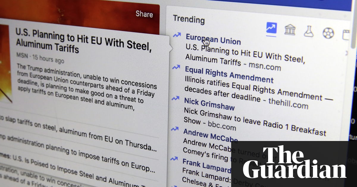 Media_UK's tweet photo. Facebook scraps 'outdated' trending news section https://t.co/05GFAFyeNq https://t.co/SYpWtIezYP