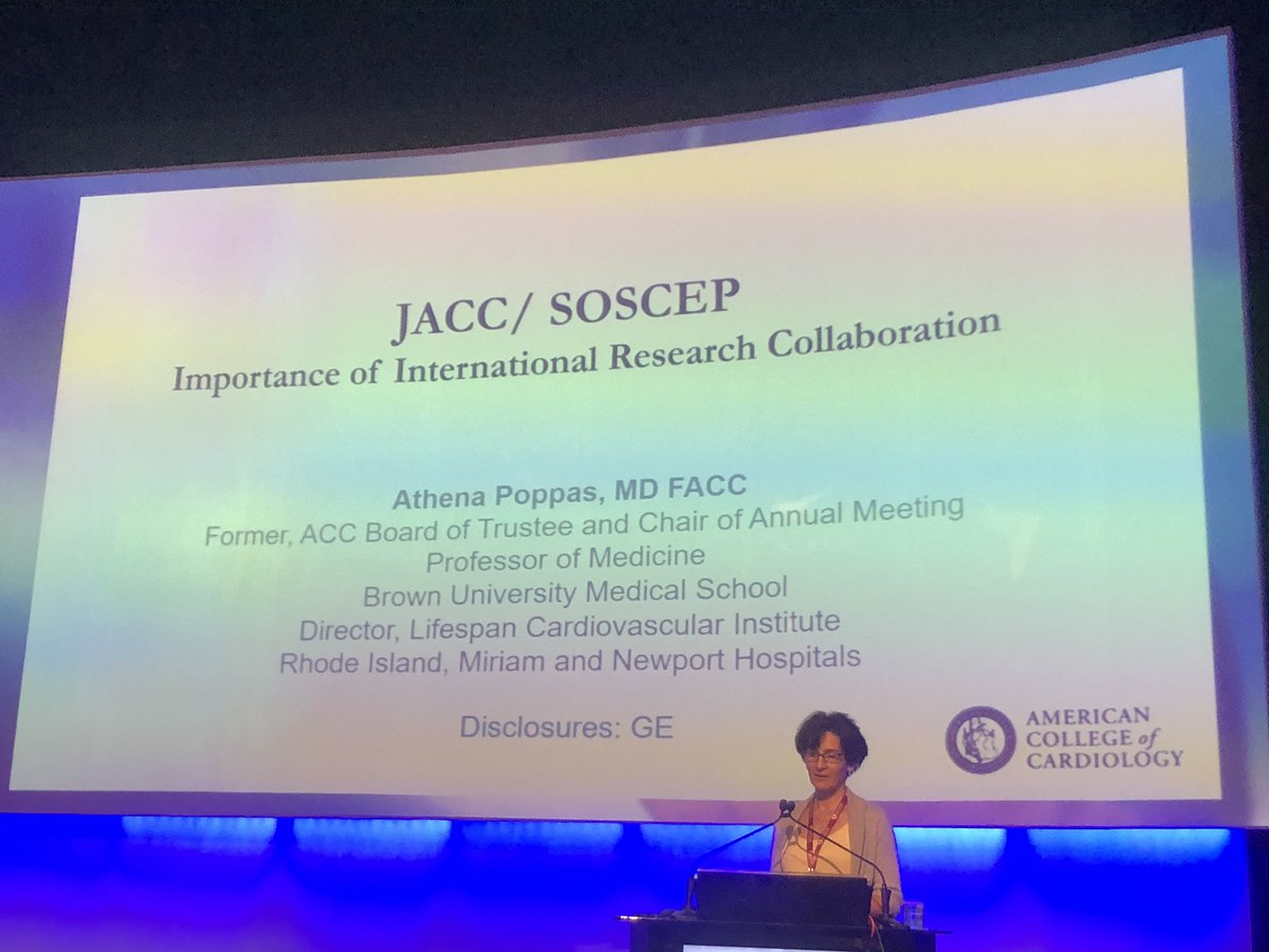 monicaAGrinberg's tweet photo. Dr. Fuster nad Dr. Poppas talking about the importance of international  collaboration for the #JACCJournals and #ACC and mentioning the Brazilian contribution in this field. #CECCY was mentioned https://t.co/YBChdLgNLd