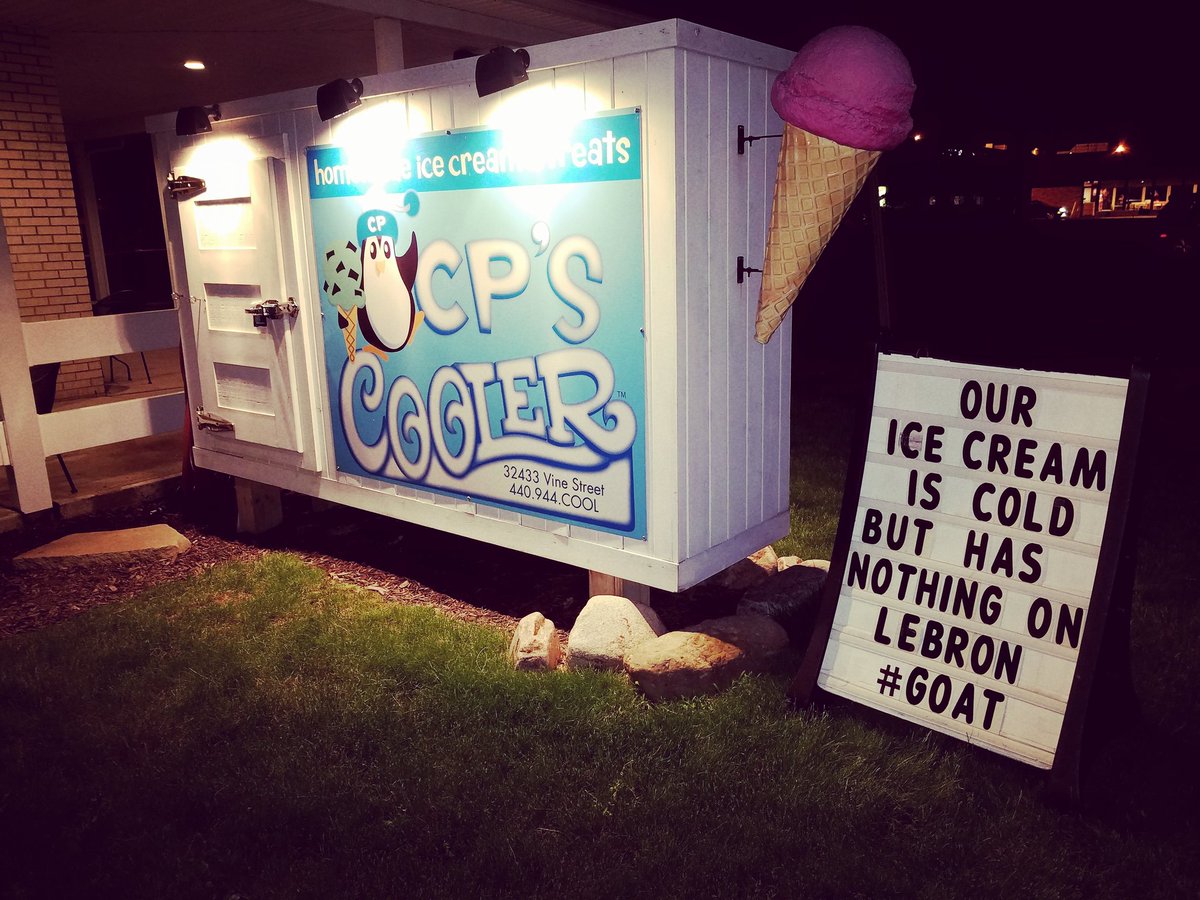 CPS_COOLER's tweet photo. CONTEST IN POST! RT &amp; hit that ❤for a chance to win 1 free pint of our Homemade Ice Cream or Cookie Dough of your choice! 1 winner will be selected by Sunday @ 11pm #cavs #TheLand #Clevelandagainsttheworld #Sign #LeBronJames #GOAT #cpscooler #WhateverItTakes #FlashbackFriday https://t.co/2n3rpxg5w7