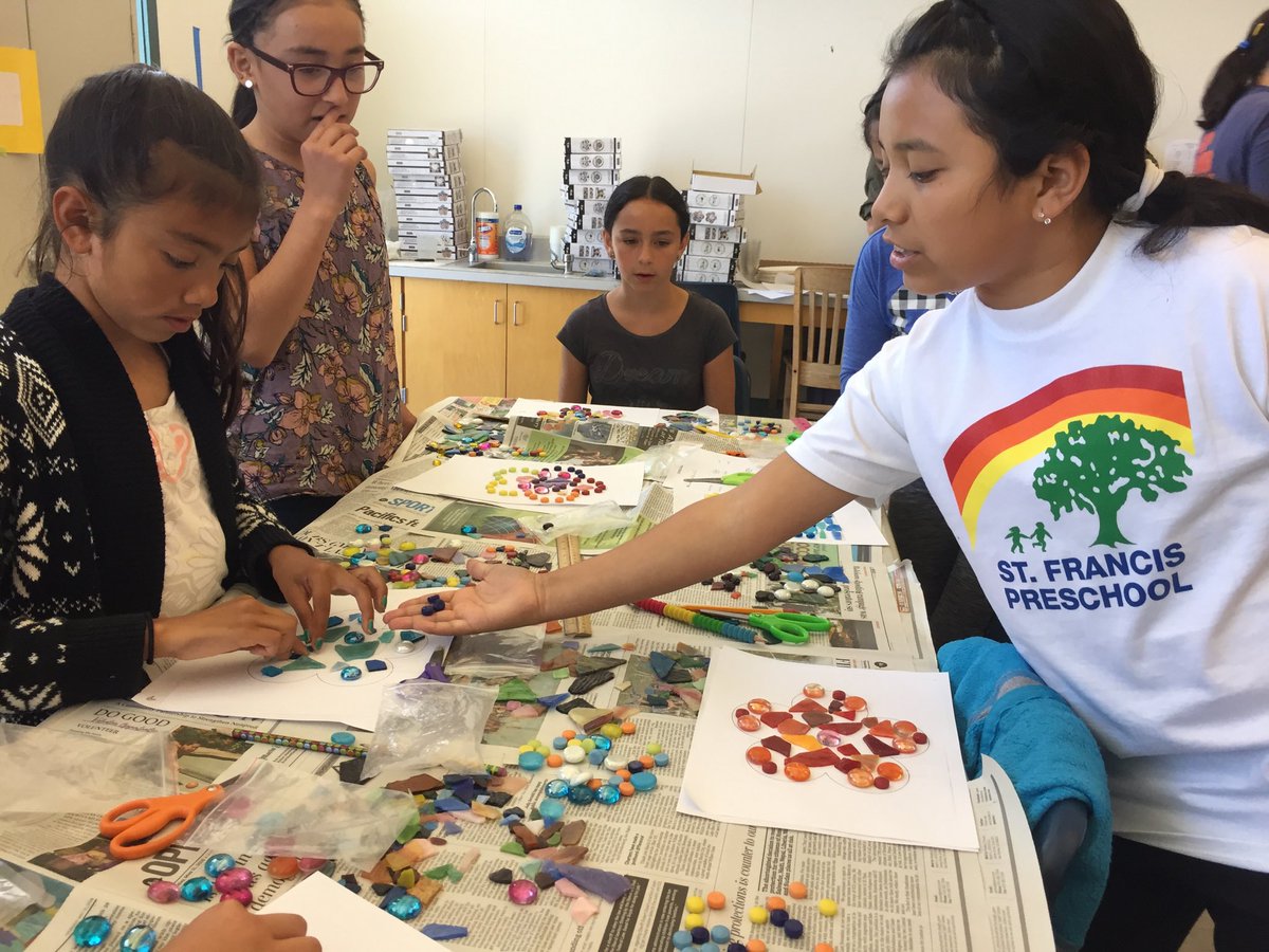 Beautiful garden art!  Thank you, fifth graders and Ms. Paul! #lynwoodtigers