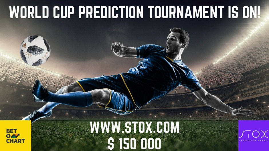 World Cup 🏆 Prediction Tournament has officially started! ⚽ More info about Bet on Chart is available at: betonchart.com 🚀 Visit stox.com to make your first prediction! #betonchart #stox