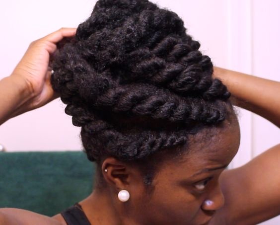 Natural Hair Queen On Twitter Flat Twist Updo On Naturalhair