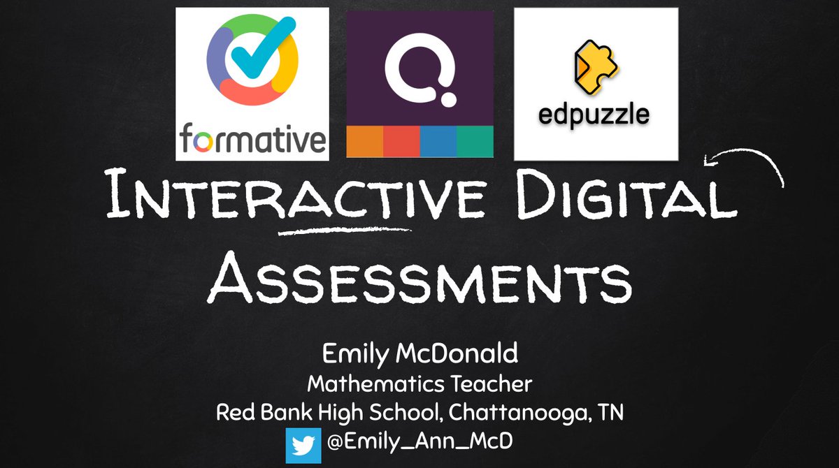 EMcDonaldEDU's tweet image. #EdTechTeam presentation about Interactive Digital Assessments happening soon! Check out these the tools @goformative, @quizizz, and @edpuzzle. #GoFormative #FormativeTech #QuizizzWiz #EdPuzzleWorkshop
