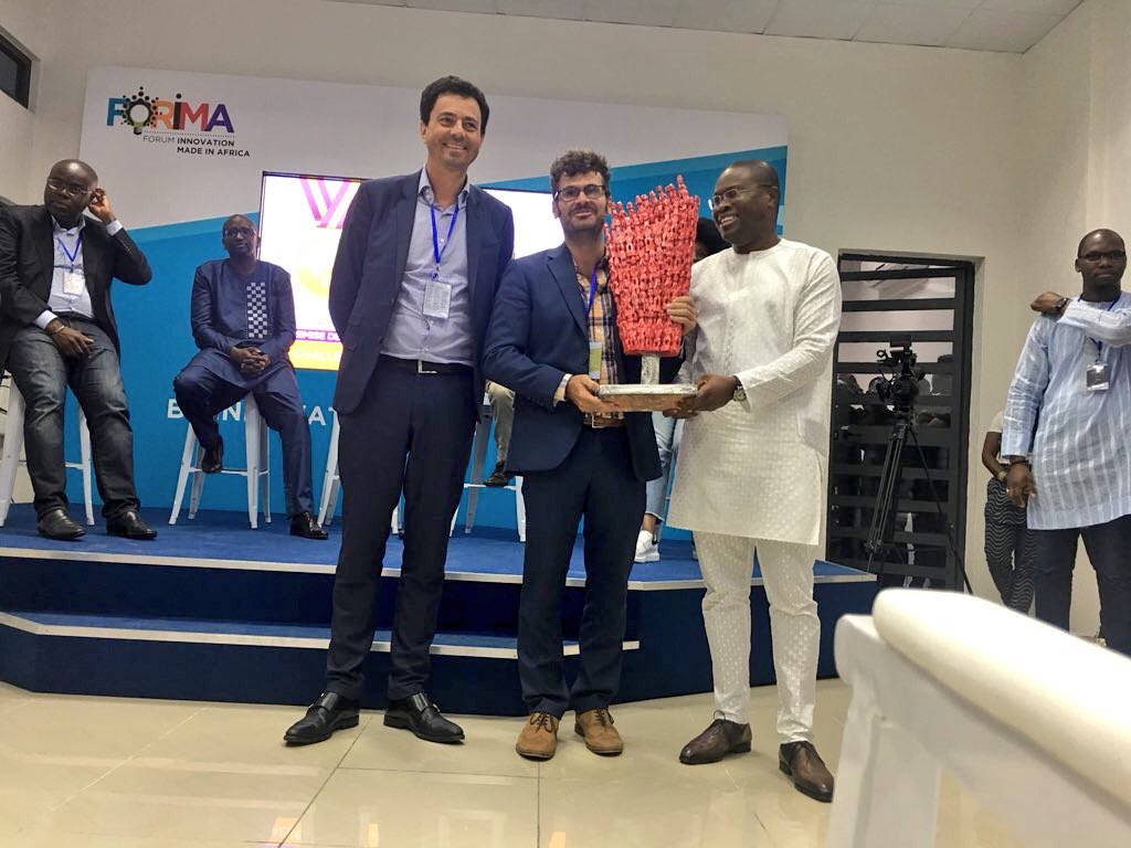 SemeCity's tweet image. Les quatre lauréats du #ChallengeFund sont : Fruit Fiber Fabric, Woju Elite, La distillerie Béninoise et Country Dismmersion. #Forima2018 #InnovationMadeInAfrica #SemeCity #Wasexo
