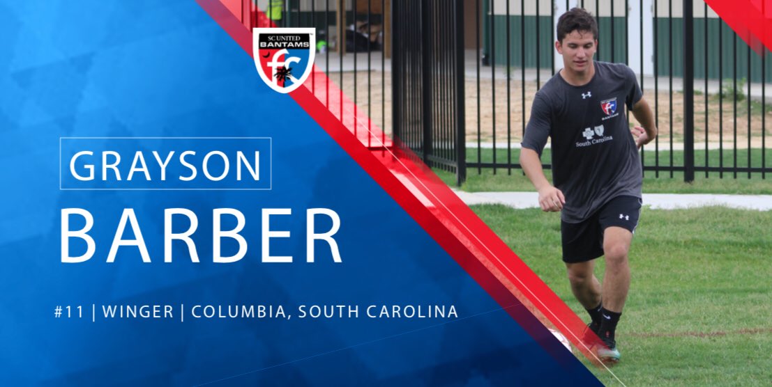 scunitedbantams's tweet photo. Help us welcome Grayson Barber (@Grayson_Barber5), a winger from Columbia, South Carolina!
•
Check out his full bio on our Instagram @scunitedbantams!
•
#scufcfam #bantams #wearthebadge #uslpdl #playerpass #path2pro #america #southcarolina #winger https://t.co/dNHdW1Z9Ve