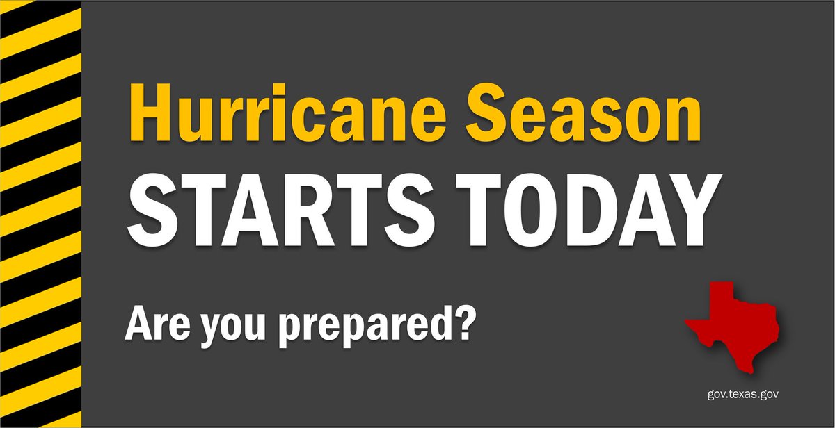 June 1 is the first day of hurricane season. We'll be talking hurricane preparedness as the season progresses.  #HeretoHelp