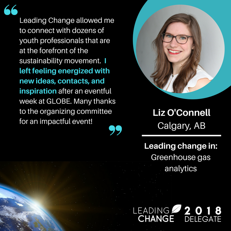 LeadingChangeCa's tweet photo. .@LeadingChangeCa aims to elevate the profiles of talented youth change-makers & shine a spotlight on the causes they're working on. #LeadChange18 delegate @lizoconnell13 is a professional research scientist working to quantify, monitor & reduce #ghg emissions from energy sites. https://t.co/zPw7XAVrAt