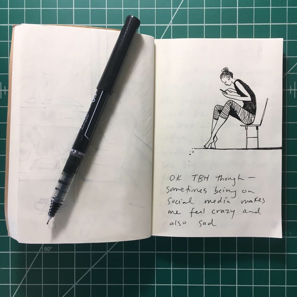 Recently in the small notebook #inkdrawing #notes #infinitescrolling